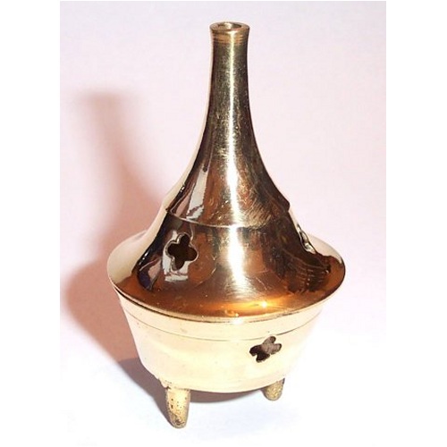 Small Brass Incense Cone and Stick Burner (ixa14) Small Brass Incense Cone and Stick Burner (ixa14)